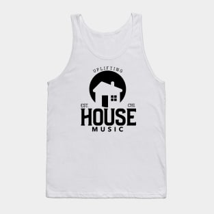 HOUSE MUSIC  - Uplifting (black) Tank Top